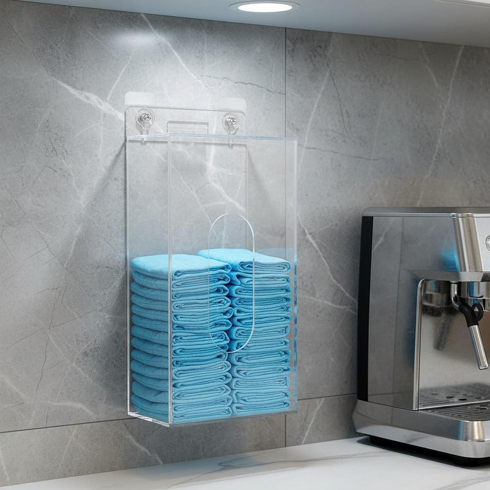 Face Mask Storage Box - Support mural en acrylique pour gants