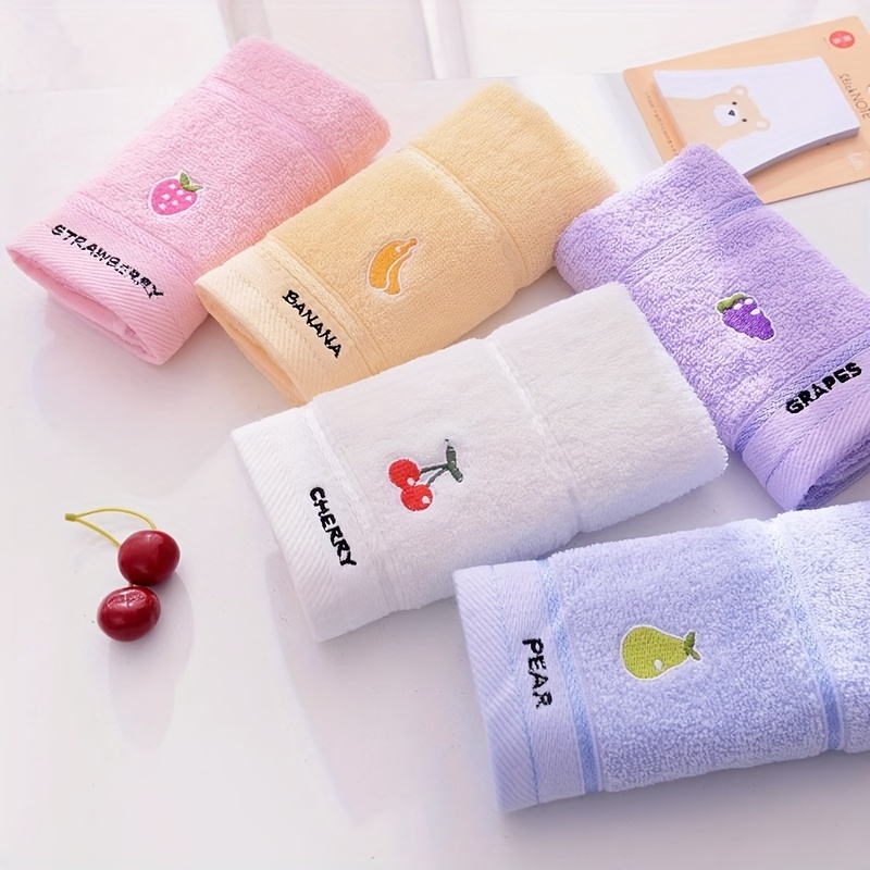 Cloth Face Mask Washable - 3 serviettes à motifs de fruits