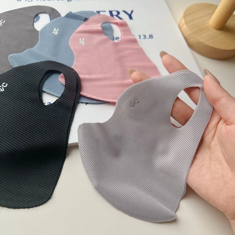 Masque en soie glacée filetée  - Cloth Face Mask Washable avis et prix